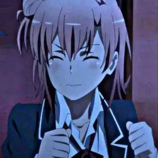 🖇 anime, meisje, glimlachend, blij telegram sticker
