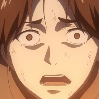 😨 动漫, 害怕, 担心, 震惊, 苦恼, 情感, 表情 telegram sticker