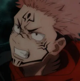 😠 Sukuna Jujutsu Kaisen Аниме, Манга, Сукуна, Jujutsu Kaisen, Проклятый дух, Аниме персонаж telegram sticker