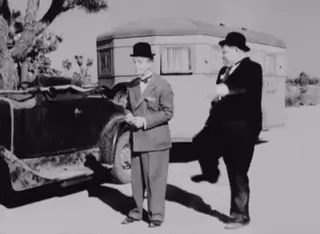 👊 Laurel and Hardy комедия, классика, чёрно-белое, дуэт, винтаж telegram sticker