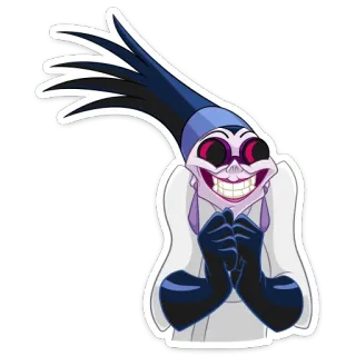 😈 Yzma The Emperor's New Groove villain, cartoon, Yzma, Disney, The Emperor's New Groove, evil whatsapp sticker