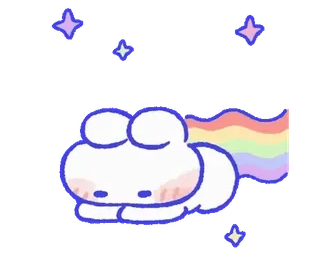 몽글몽글 토끼 몽몽이! By @KakaoEmoticon telegram stickers