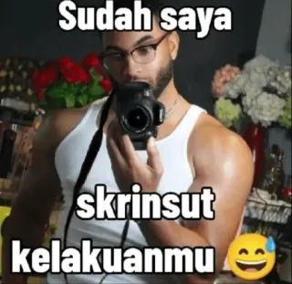 📸 Gigachad Meme Sudah saya skrinsut kelakuanmu telegram sticker