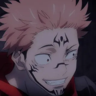 🥴 Ryomen Sukuna Jujutsu Kaisen anime, manga, cursed spirit, sukuna, villain telegram sticker