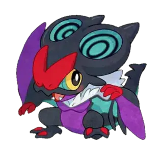 😊 Noibat pokemon, noibat, flying, bat, cute, video game telegram sticker
