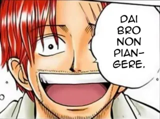 😅 DAI BRO
NON
PIANGERE. Anime, Manga, Sprechblase, Comic telegram sticker