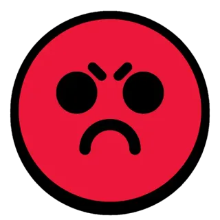 😡 marah, merah, wajah, emoji, ekspresi whatsapp sticker