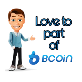❤️ Love to part of Bcoin Criptovaluta, Bcoin, Valuta digitale, Finanza, Investimento telegram sticker