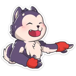 Хаски Геш👉 @Stickergram telegram stickers