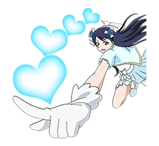 💍 Anime, Trái tim, Hoạt hình, Cô gái, Dễ thương, Manga telegram sticker