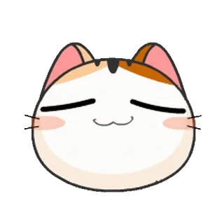 😌 แมว, สัตว์, การ์ตูน, สติกเกอร์, น่ารัก, อิโมจิ telegram sticker