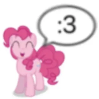 👍 Pinkie Pie My Little Pony: Friendship is Magic :3 telegram sticker
