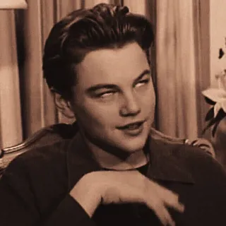 🌻 Leonardo DiCaprio Leonardo DiCaprio, actor, winking, celebrity, meme telegram sticker