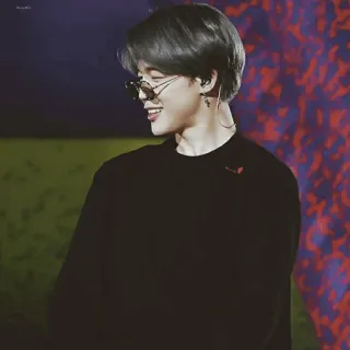 🍾 Jimin kpop, 歌手, jimin, bts, 偶像, 名人, 眼镜 telegram sticker