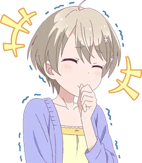 😂 大 Anime, Chica, Riendo, Feliz, Lindo telegram sticker