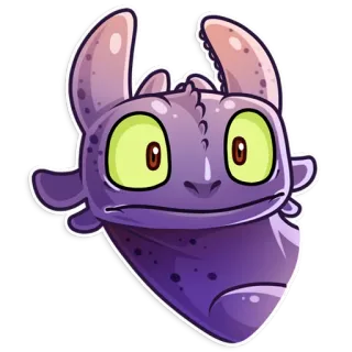 😳 Toothless How to Train Your Dragon rồng, hoạt hình, động vật, dễ thương, bạn bè telegram sticker