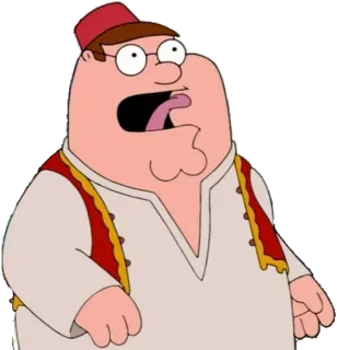 😃 Peter Griffin Family Guy 卡通, 角色, 搞笑, 喜剧, 动画 telegram sticker
