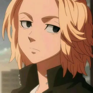 💕 Mikey Tokyo Revengers аниме, мультфильм, мужчина, манга, серьезный whatsapp sticker