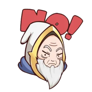 👎 NO! mágico, não, desacordo, negativo, protesto telegram sticker