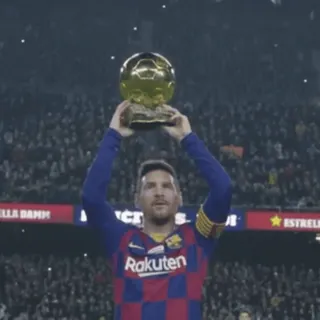 💖 Lionel Messi piłka nożna, gracz, trofeum, sport telegram sticker