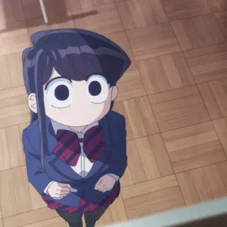 🦋 Komi Shouko Komi Can't Communicate Anime, Mangá, Uniforme escolar, Fofo, Komi Can't Communicate, Komi Shouko telegram sticker