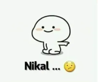 😂 Nikal ... 😕 telegram sticker