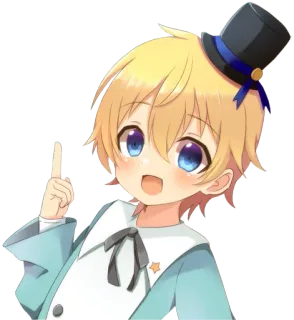😇 Anime, Ragazzo, Carino, Chibi, Personaggio, Illustrazione whatsapp sticker