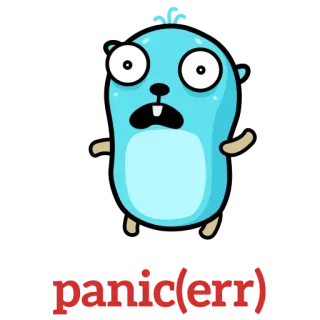 ☢️ panicerr golang, gopher, panic, エラー, プログラミング telegram sticker