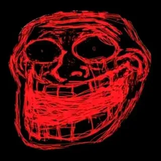 🫢 Trollface มีม, โทรลล์, อินเทอร์เน็ต telegram sticker
