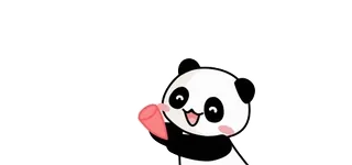 🌟 panda, cute, kawaii, animal, cartoon, sticker telegram sticker