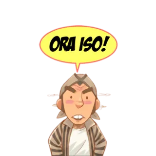 🙅 ORA ISO! telegram sticker