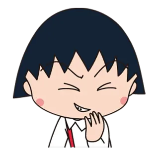 😆 Maruko Chibi Maruko-chan アニメ, カートゥーン, マンガ, かわいい, ちび telegram sticker