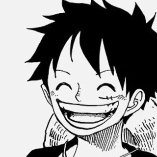 ➖ Luffy One Piece Anime, Manga, Luffy, One Piece, souriant, joyeux telegram sticker