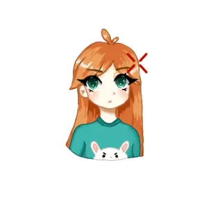 😡 การ์ตูน, สติกเกอร์, สาวอนิเมะ, ดิจิทัลอาร์ต, น่ารัก, มังงะ telegram sticker