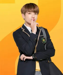 🤔 Jungkook kpop, bts, sänger, schüler, schuluniform, jugend telegram sticker