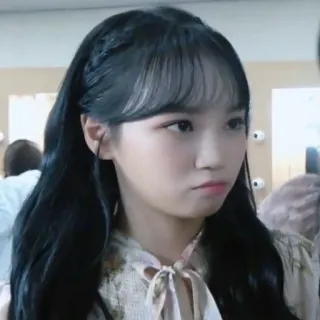 😠 femme, portrait, personne, asiatique, fille telegram sticker