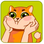 chpic.su • @Premium_Emojis_Telegram | Кот Батон telegram stickers