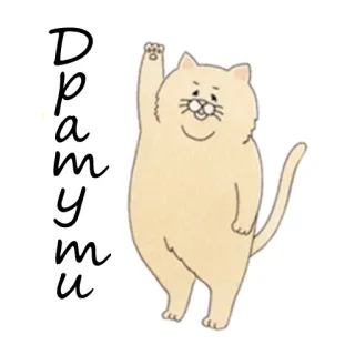 😀 Dpamyти cat, animal, pet, cartoon, cute telegram sticker
