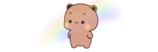 💞 หมี, น่ารัก, รุ้ง, ประกาย, การ์ตูน telegram sticker