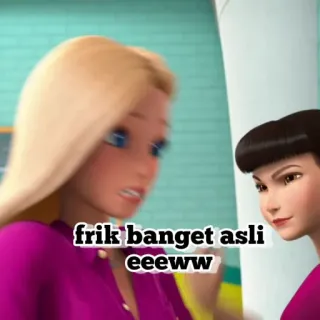 💗 Barbie frik banget asli
eeeeww Barbie, dibujos animados, animado, Meme telegram sticker