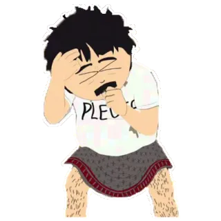 😪 PLEASE cartoon, request, funny, begging telegram sticker