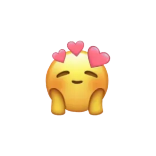 ❤️ emoji, hearts, love, cute, kawaii, digital sticker telegram sticker