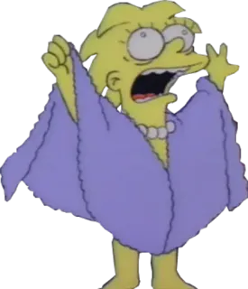 🐊 Lisa Simpson The Simpsons cartoon, the simpsons, lisa simpson, shock, towel telegram sticker