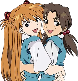 💋 Asuka Langley Soryu Neon Genesis Evangelion anime, characters, friends, Evangelion, Asuka Langley Soryu telegram sticker