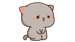 🍩 Katze, süß, Tier, kawaii, Aufkleber, Cartoon telegram sticker