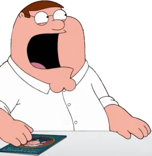 😔 Peter Griffin Family Guy 卡通, 搞笑, 喜剧, 成人动画, 电视剧 telegram sticker
