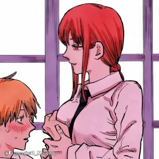 🔮 Makima Chainsaw Man Anime, Manga, Chainsaw Man, Makima, Denji telegram sticker