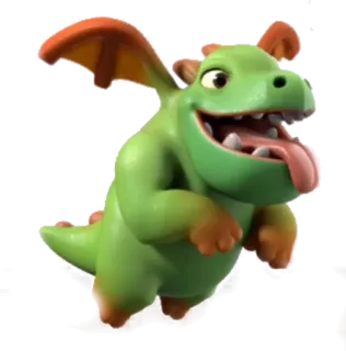 🐉 มังกร, การ์ตูน, สัตว์, บิน, แฟนตาซี, น่ารัก telegram sticker