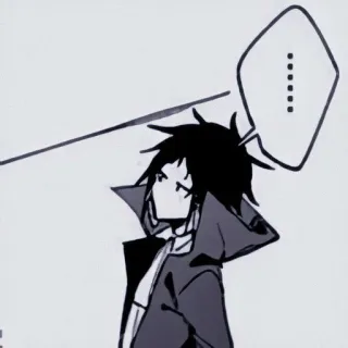 🧧 ...... Animé, Personnage, Bulle de dialogue, Manga, Portrait telegram sticker