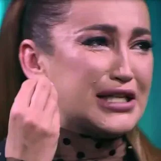 😰 menangis, sedih, wanita, air mata, emosional telegram sticker
